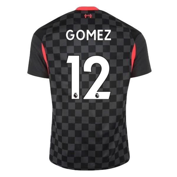 Camiseta Liverpool NO.12 Gomez Tercera 2020-2021 Negro